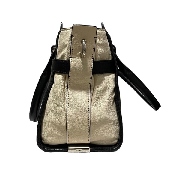 Coach Black And Beige Leather Satchel - Picture 3 of 14